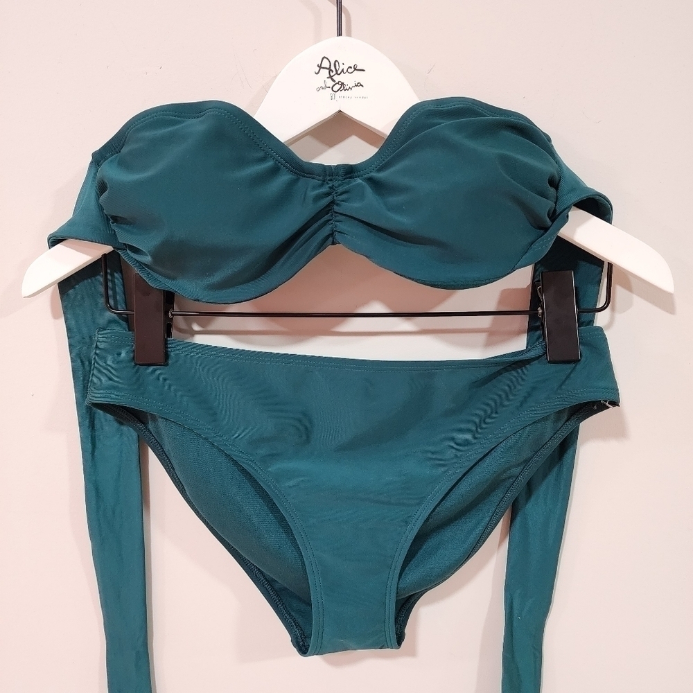Shade & Shore green bikini 34C, 4/6